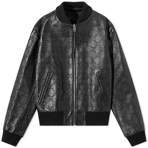 chompas gucci hombre|Gucci leather jacket men.